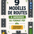 Image de pages de routes à colorier pour enfants à imprimer