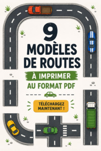 Image de pages de routes à colorier pour enfants à imprimer