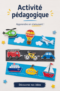 Une enfant s'amusant avec des activités éducatives colorées.