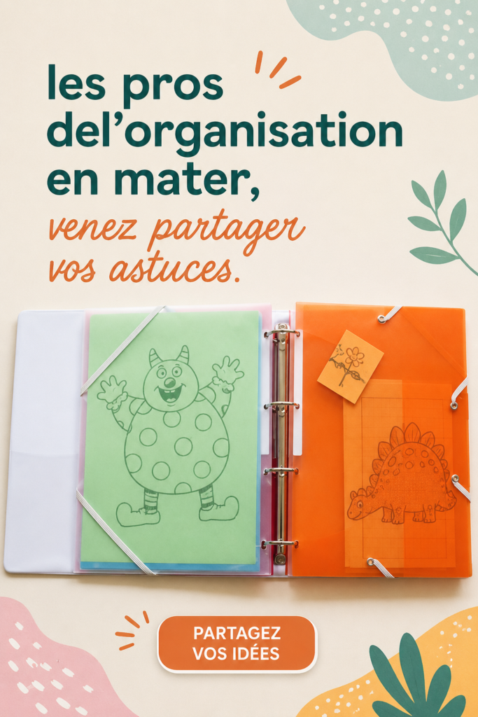 Une salle de classe maternelle chaleureuse, bien organisée avec des étagères colorées.