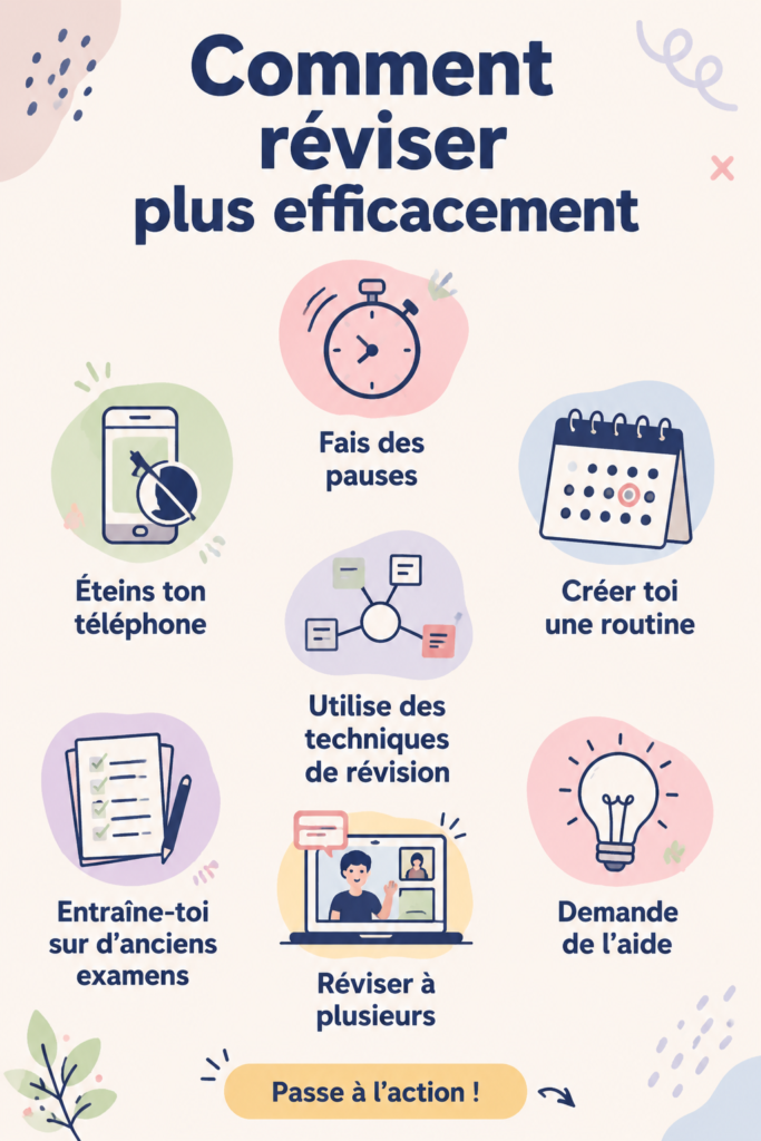 Femme en train de réviser avec des livres et un ordinateur sur son bureau, illustrant des méthodes d'étude efficaces.