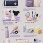 Image d'un sac de cours bien organisé avec des fournitures scolaires