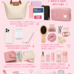 Sac de femme ouvert avec des fournitures scolaires pour la rentrée