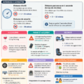 Fiche de code de la route avec graphiques colorés