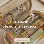 Une trousse de maquillage ouverte avec divers produits de beauté essentiels