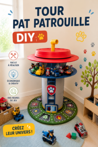 Tour Pat Patrouille DIY coloré pour enfants