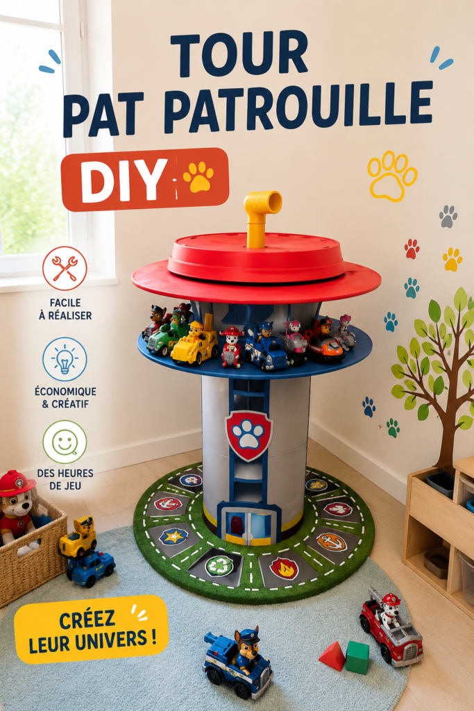 Tour Pat Patrouille DIY coloré pour enfants