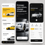 Appli mobile pour échanger des camping-cars sur un smartphone