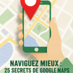 Une femme utilisant Google Maps sur son smartphone pour naviguer pendant un voyage