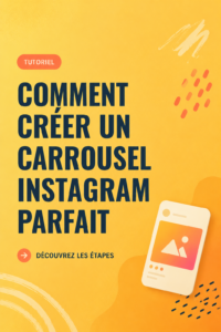 Un collage de différents carrousels Instagram bien conçus, illustrant des images et textes attractifs.