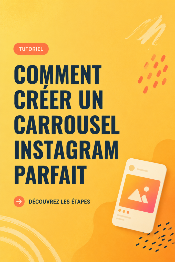 Un collage de différents carrousels Instagram bien conçus, illustrant des images et textes attractifs.