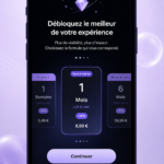 Capture d'écran d'un écran de paywall sur une application iOS
