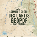 Capture d'écran de l'interface de Caltopo montrant la création de cartes GeoPDF.