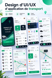 Un design moderne et fonctionnel pour une application de transport