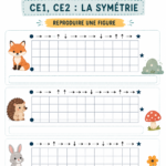 Une illustration d'activités géométriques pour enfants