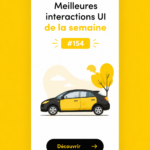 Exemples de designs UI modernes avec des interactions innovantes
