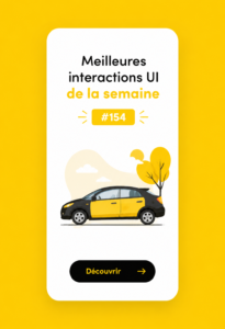 Exemples de designs UI modernes avec des interactions innovantes