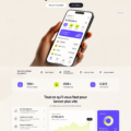 Modèle de landing page moderne pour fintech avec Funky Framer