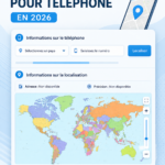 Capture d'écran d'une application de suivi GPS moderne