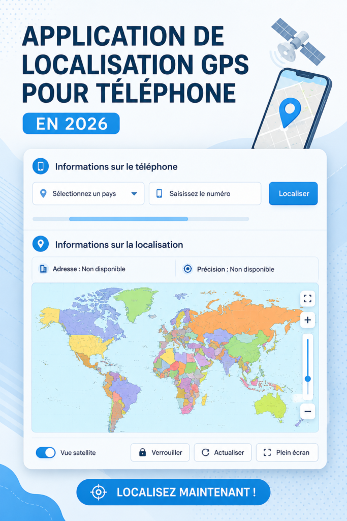 Capture d'écran d'une application de suivi GPS moderne