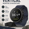 Montre GPS Suunto en extérieur, idéale pour les randonnées et les aventures.