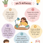 Un enfant concentré sur ses devoirs à la maison dans un environnement d'étude