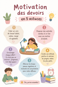 Un enfant concentré sur ses devoirs à la maison dans un environnement d'étude