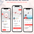 Capture d'écran de l'application de demande de course taxi mise à jour, montrant les nouvelles fonctionnalités.