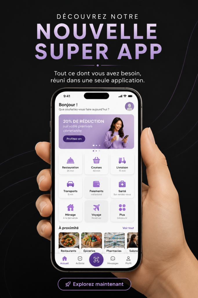 Image de l'interface de notre nouvelle application de visioconférence