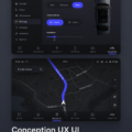Une capture d'écran d'un cockpit numérique moderne en UX/UI design.