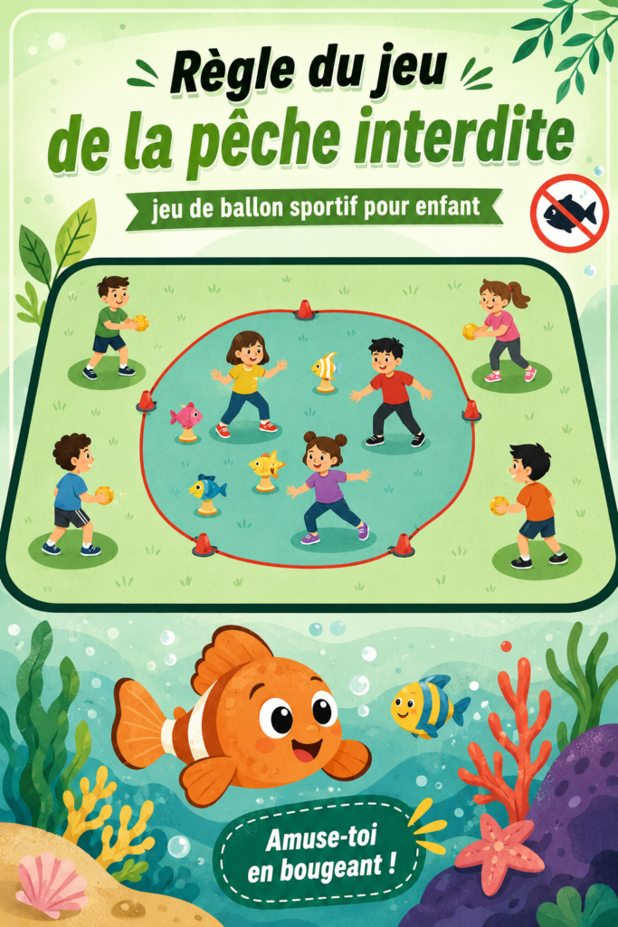 Enfants jouant à la pêche interdite en plein air, riant et s'amusant.