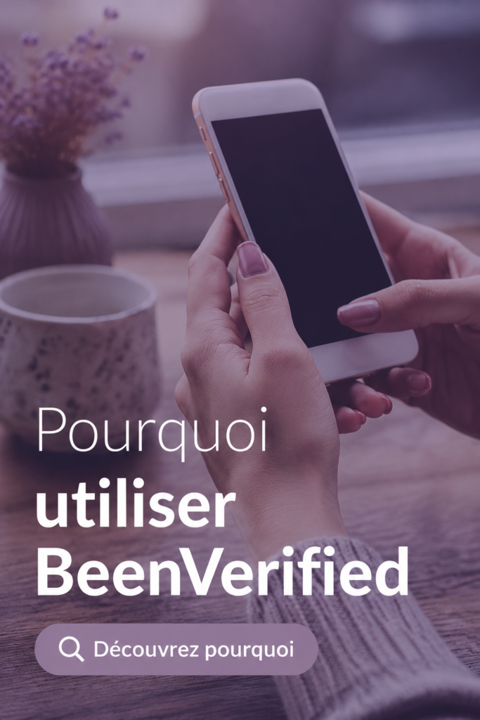 Capture d'écran de l'interface de BeenVerified montrant les options de recherche.