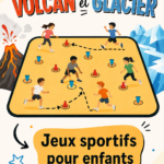 Enfants jouant à Volcano et Glacier dans un parc.