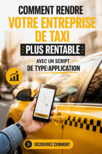 Un entrepreneur analysant des données pour son service de taxi avec un script de clonage.