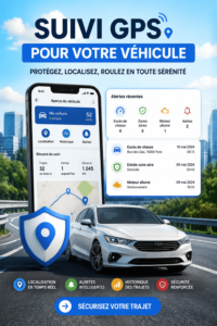 Capture d'écran d'une application de GPS affichant un itinéraire sur un smartphone.