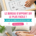 Bureau portable DIY fabriqué avec des matériaux simples pour le télétravail