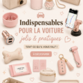 Accessoires esthétiques pour voiture, alliant style et praticité, dans un intérieur automobile élégant.