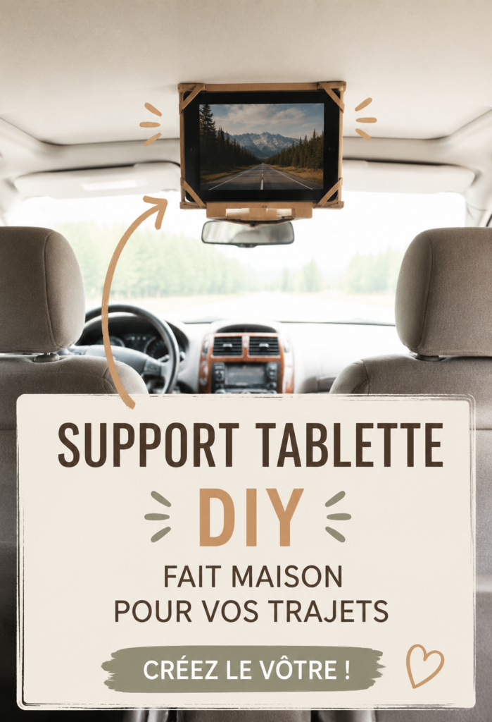 Un support tablette DIY en bois sur une table moderne