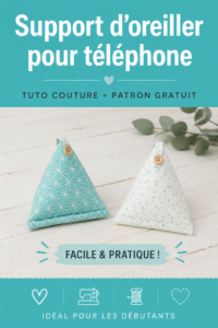 Un support pour téléphone en tissu élégant et pratique sur une table