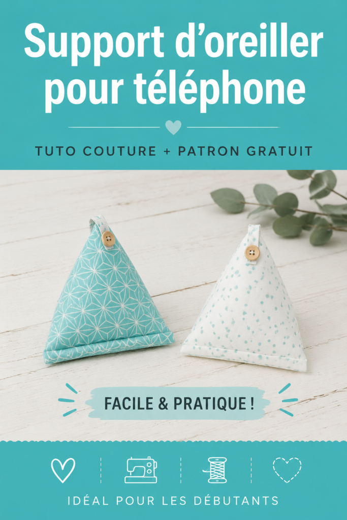 Un support pour téléphone en tissu élégant et pratique sur une table