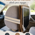 Support iPad installé dans une voiture pour un voyage confortable