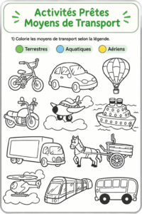 Enfants jouant à des jeux de transport dans une voiture familiale.