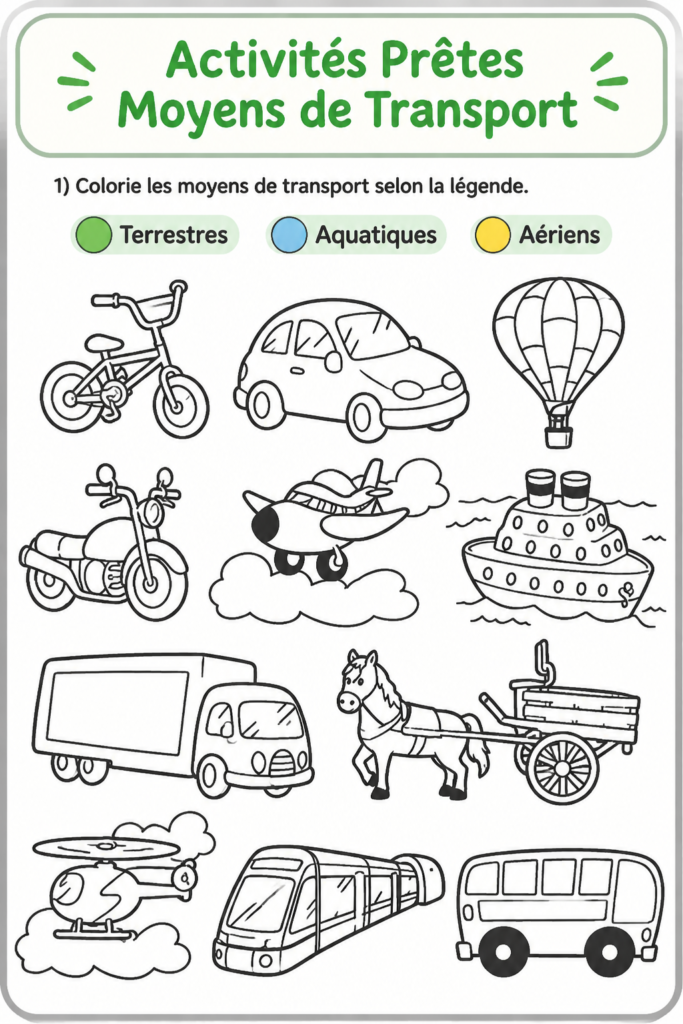 Enfants jouant à des jeux de transport dans une voiture familiale.