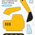 Montage d'enfants créant des véhicules en papier, illustrant le plaisir du bricolage.