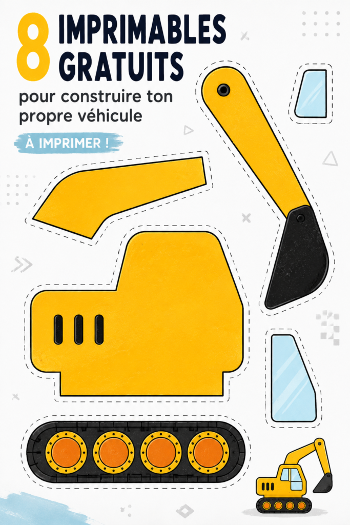 Montage d'enfants créant des véhicules en papier, illustrant le plaisir du bricolage.
