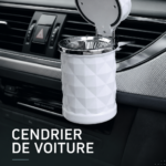 Cendrier de voiture pratique installé dans un véhicule familial