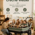 Un bus coloré pour enfants, parfait pour le transport en voiture.