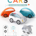 Bricolage en voiture avec des enfants et des colles adaptées