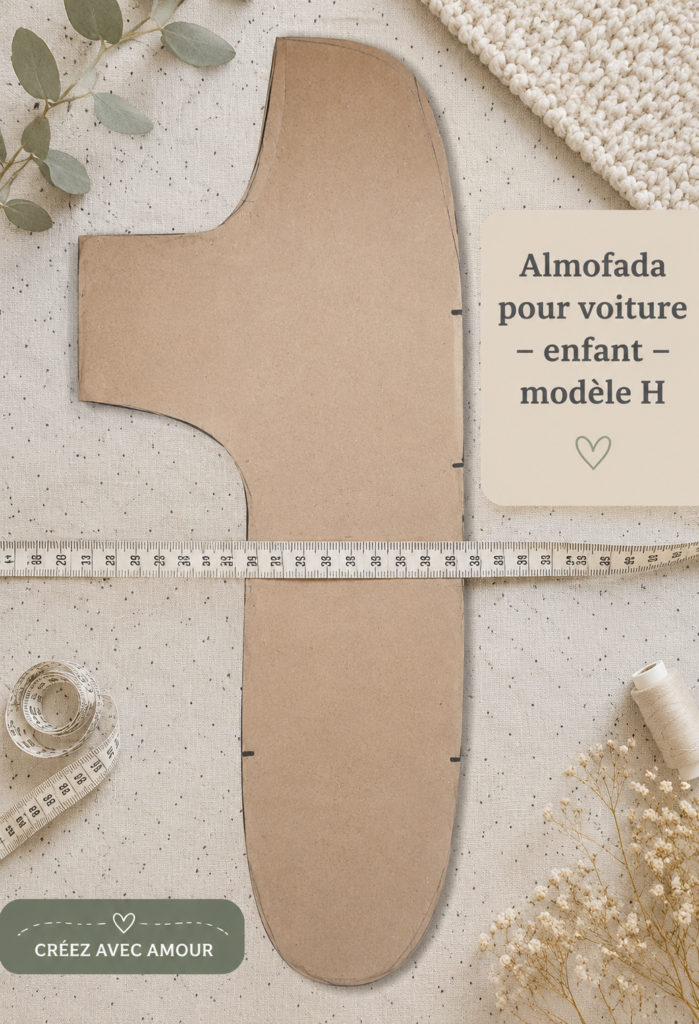 Coussin confortable pour voiture adapté aux enfants, offrant sécurité et soutien.