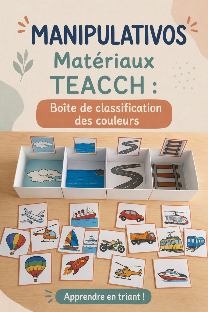Matériel éducatif sur les couleurs pour enfants dans une voiture familiale